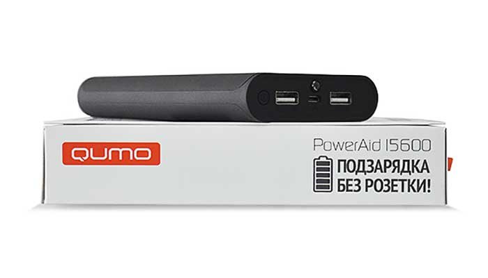 Внешний аккумулятор Qumo PowerAid 15600